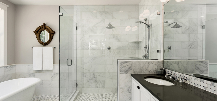 bathroom shower door installation in Lathrop